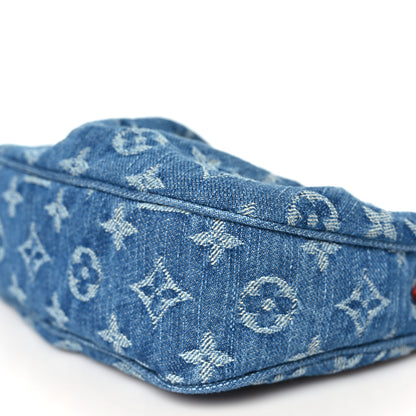 Louis Vuitton Monogram Denim Pochette Valley Blue 9 of 10
