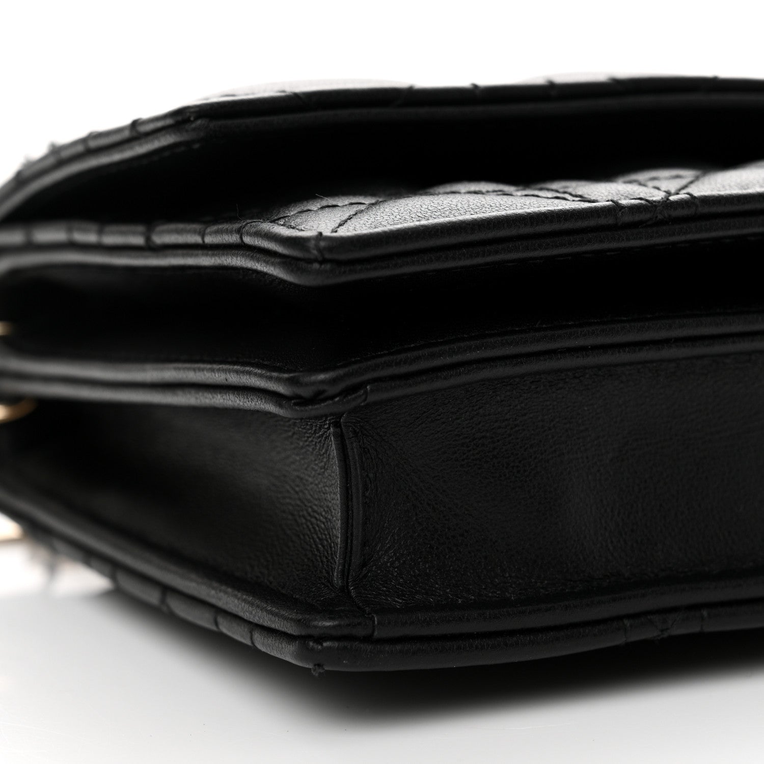 Christian Dior Lambskin Lady Dior Top Handle Clutch Black 9 of 11