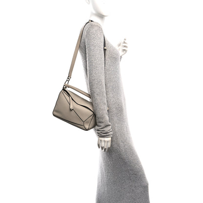 Loewe Calfskin Small Puzzle Bag Light Oat 2 of 11