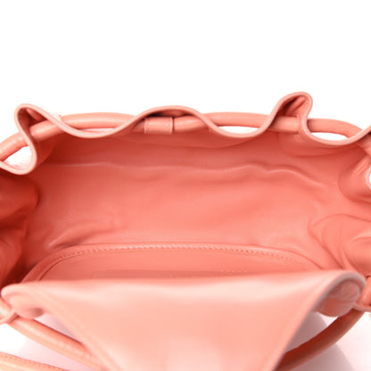 Bottega Veneta Lambskin Small Beak Triangle Flap Shoulder Bag Peachy Silver 5 of 8