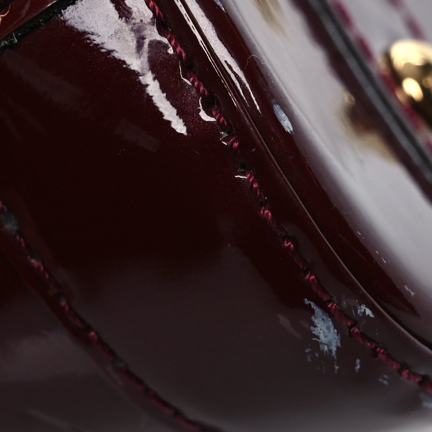 Louis Vuitton Vernis Alma BB Griotte 14 of 18