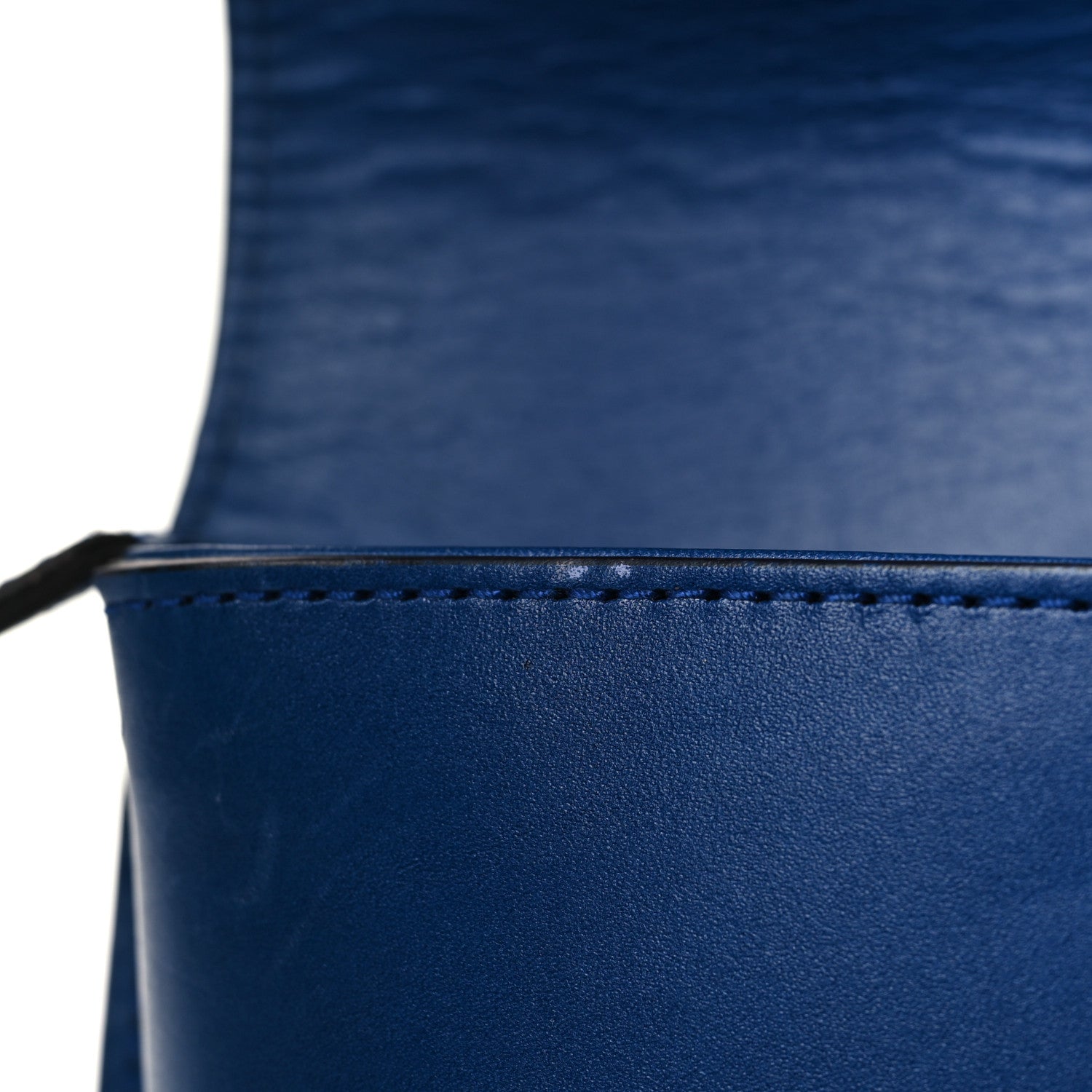Gucci Smooth Calfskin Large Bright Bit Shoulder Bag Blue 7 of 11