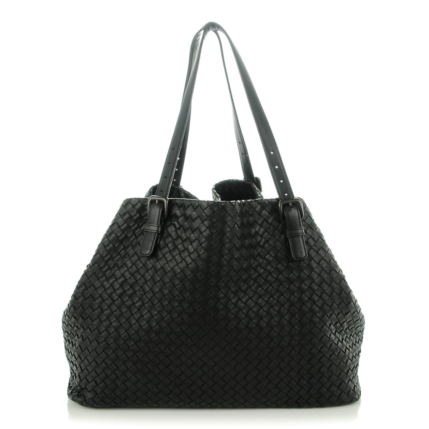 Nappa Intrecciato Large Seamless Tote Nero Black