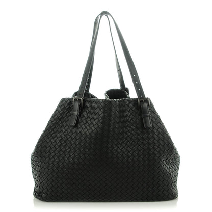 Bottega Veneta Nappa Intrecciato Large Seamless Tote Nero Black 1 of 8