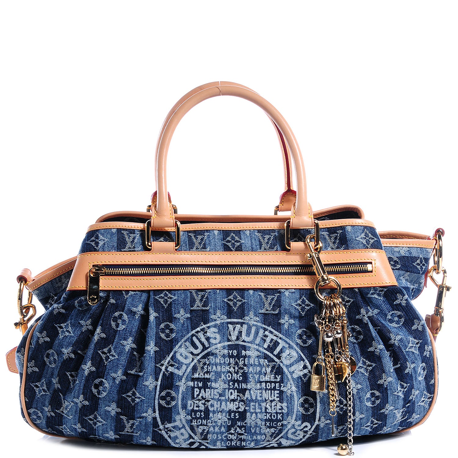 Louis Vuitton Denim Raye Cabas GM 1 of 7