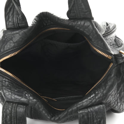 Alexander Wang Pebbled Lambskin Rocco Black Antique Brass Hardware 5 of 11