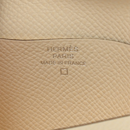 Hermes Epsom Shiny Alligator Bearn Touch Compact Wallet Nata Sable 7 of 11
