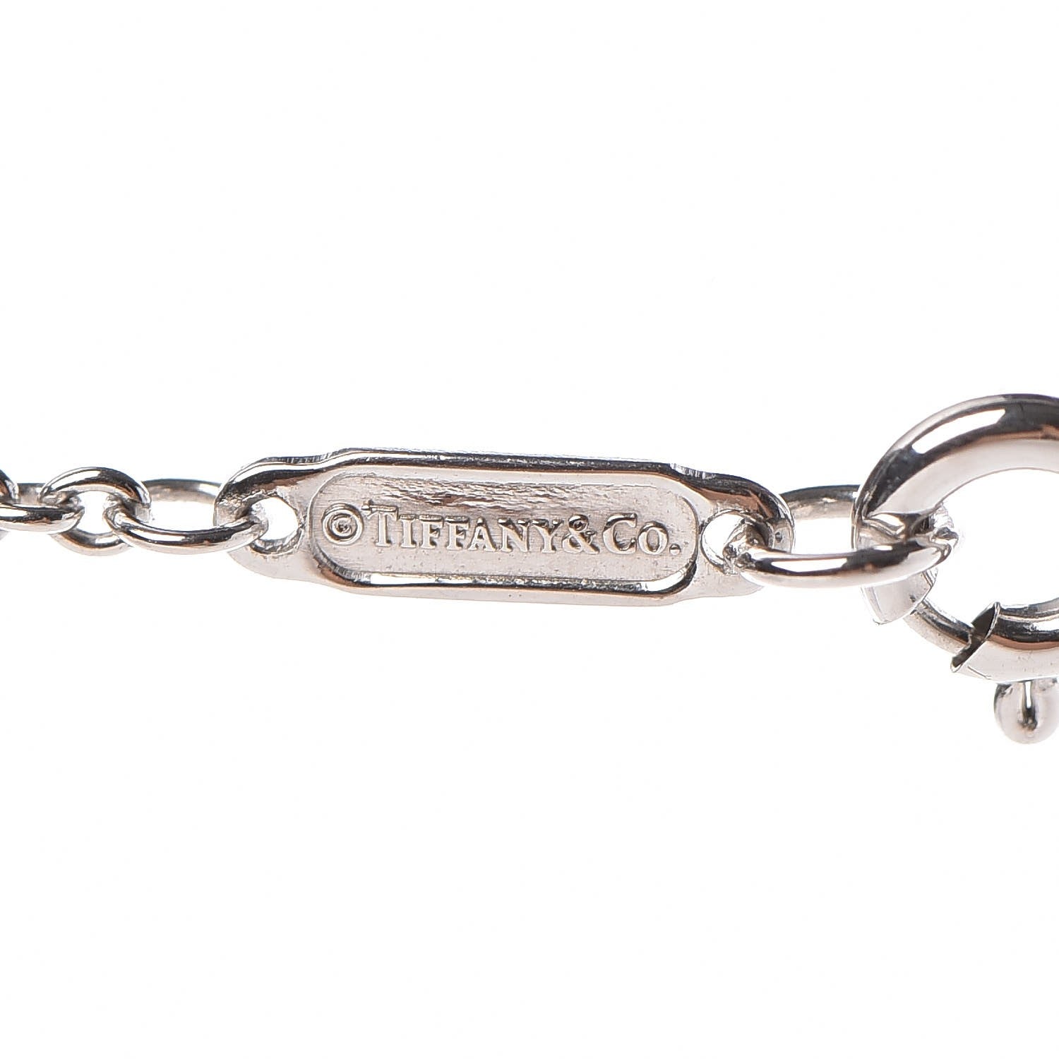 Tiffany Sterling Silver Diamond Blossom Key Pendant Necklace 6 of 6