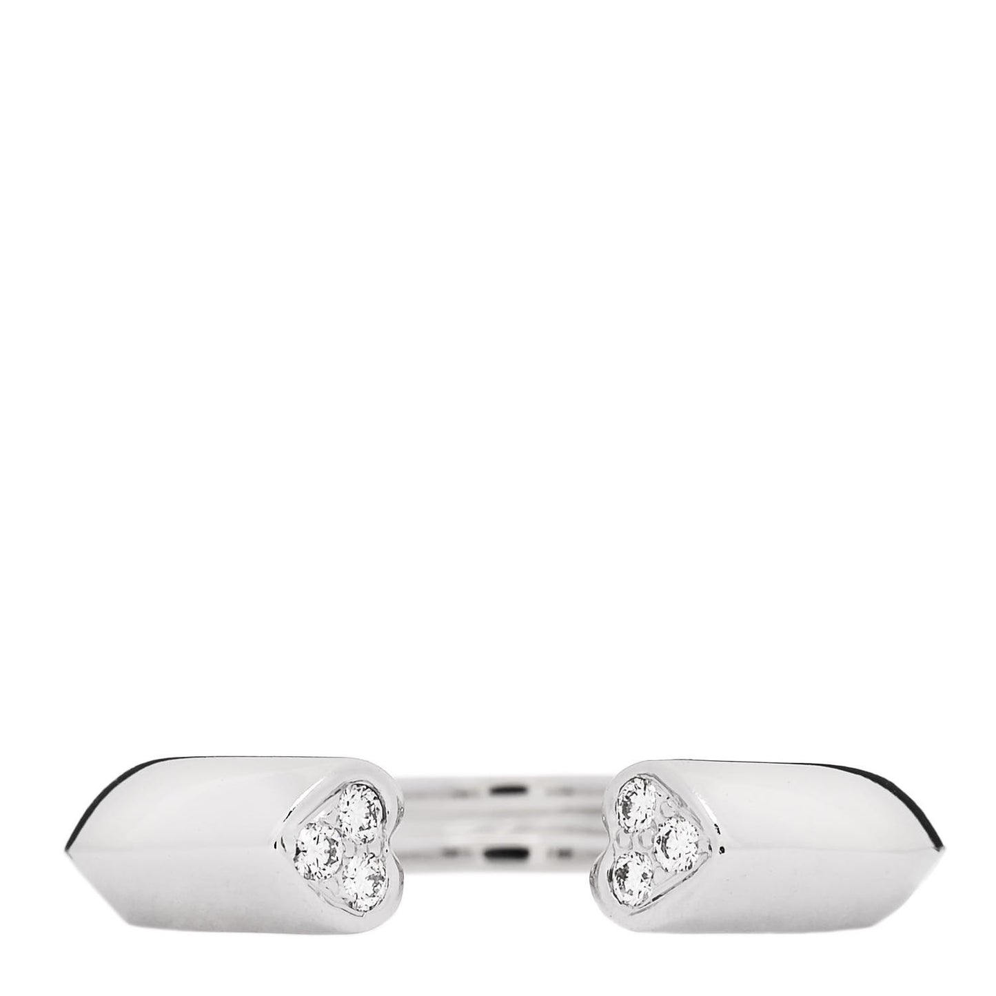 18K White Gold Diamond Paloma Picasso Tenderness Heart Ring 55 7.25