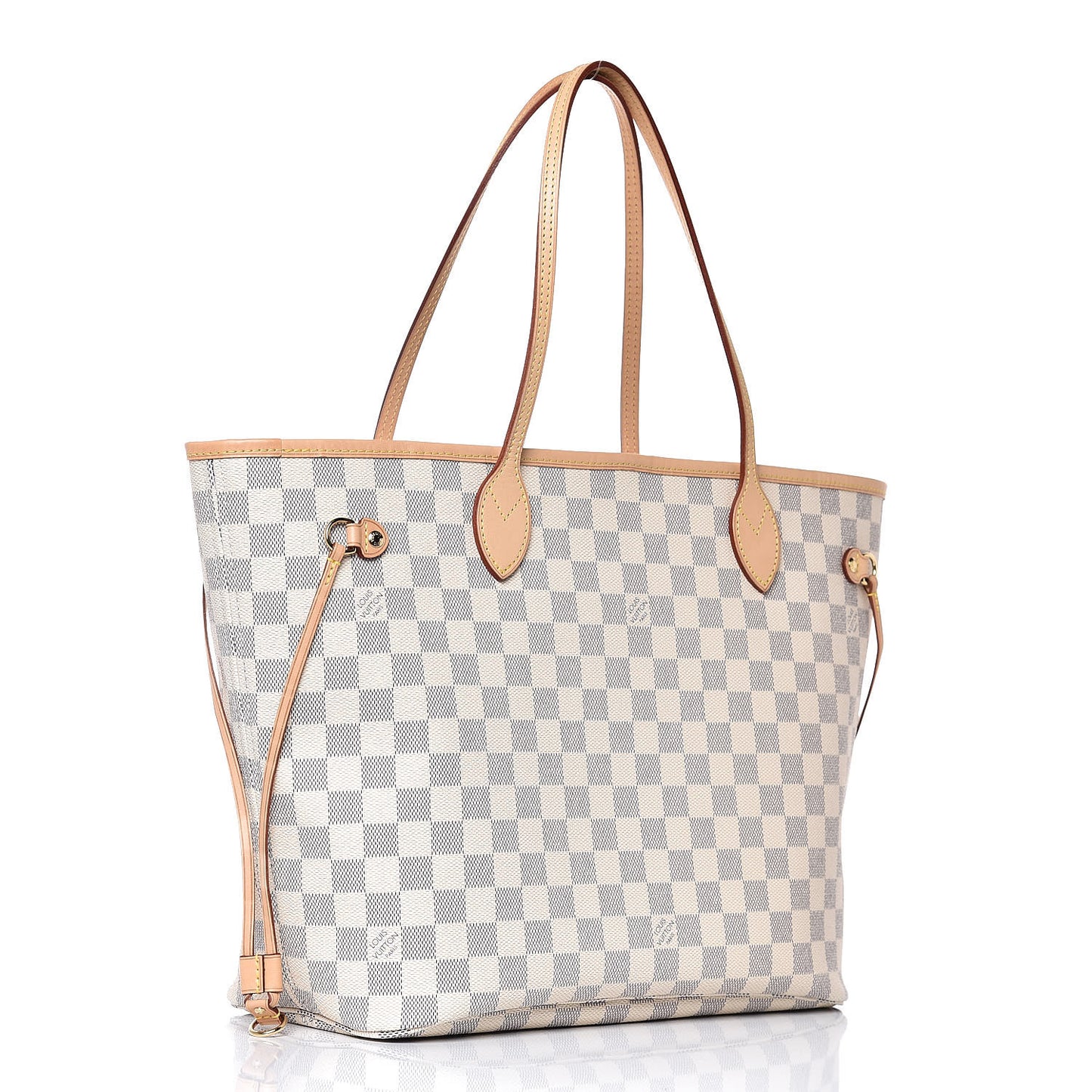 Damier Azur Neo Neverfull MM Rose Ballerine