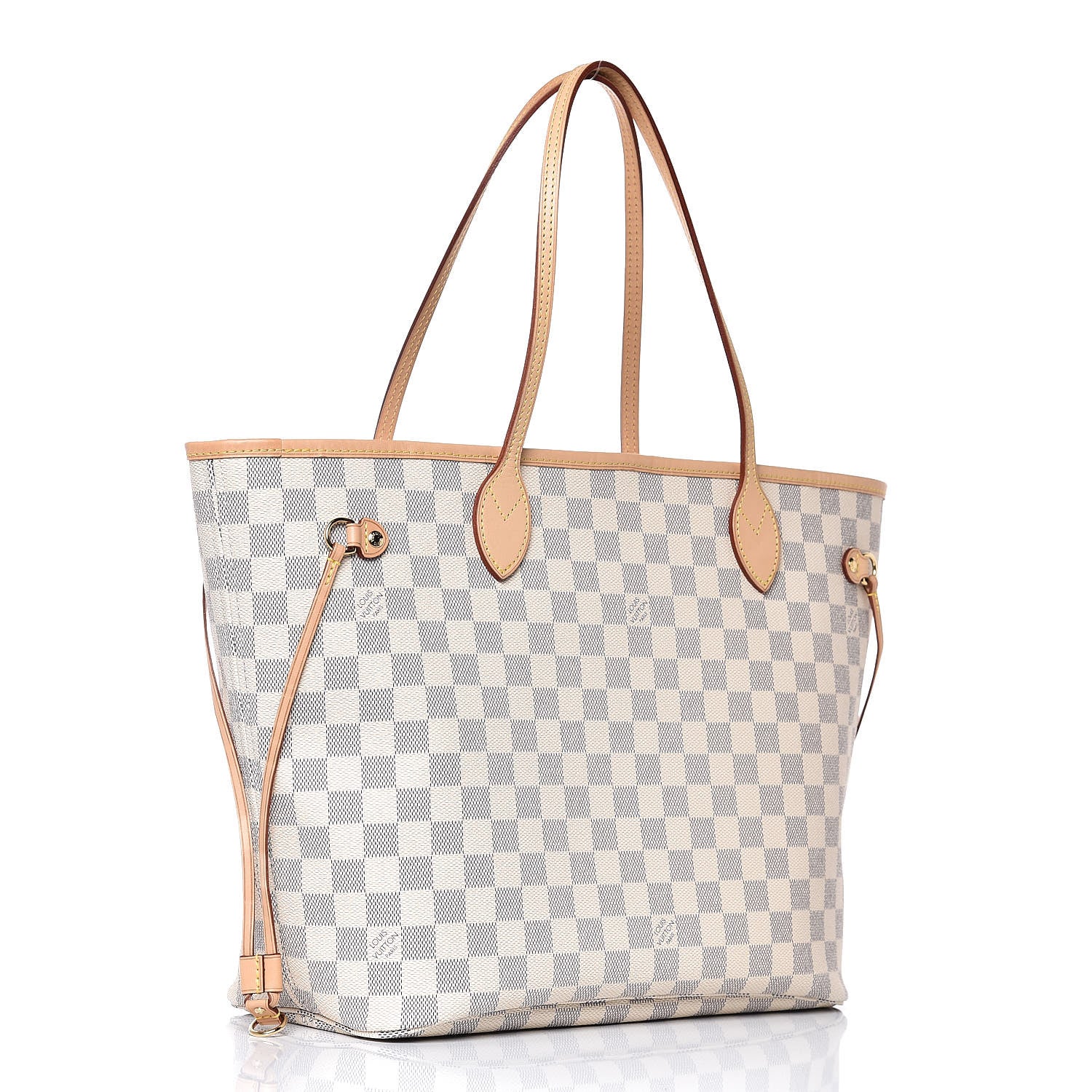 Louis Vuitton Damier Azur Neo Neverfull MM Rose Ballerine 4 of 13