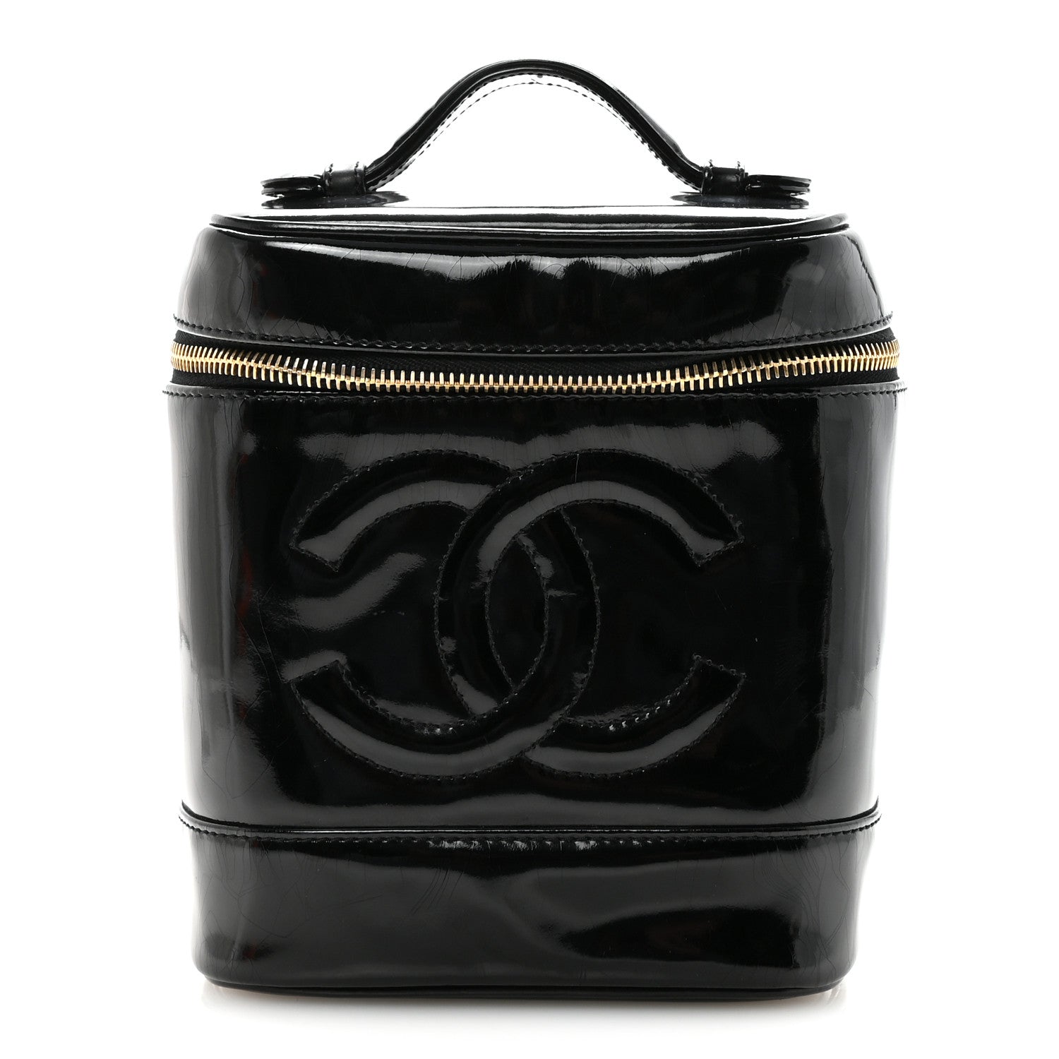 Chanel Patent Timeless Vanity Cosmetic Case Black 1 of 8
