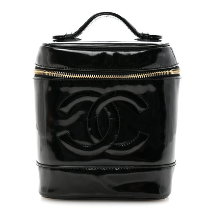Chanel Patent Timeless Vanity Cosmetic Case Black 1 of 8