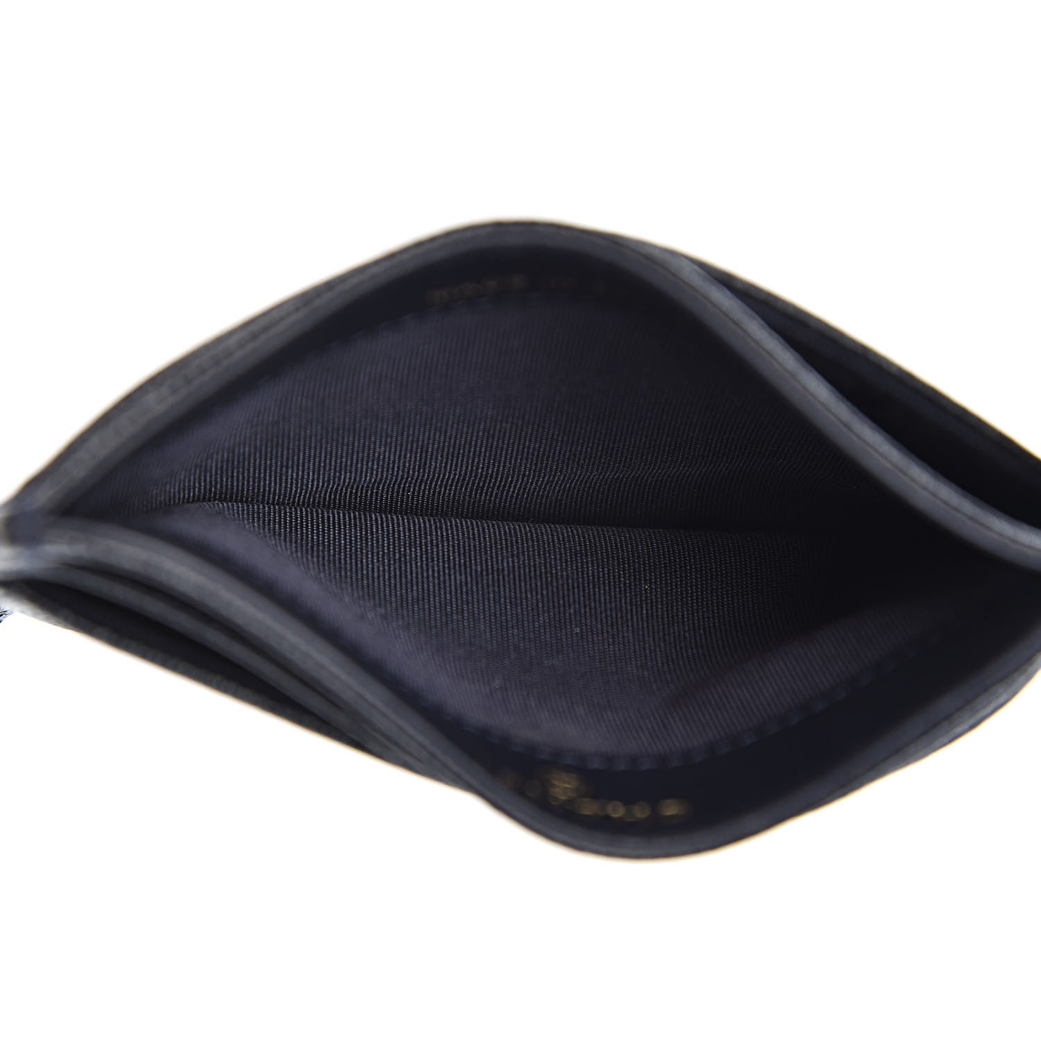 Chanel Caviar Timeless CC Card Holder Wallet Navy 5 of 9