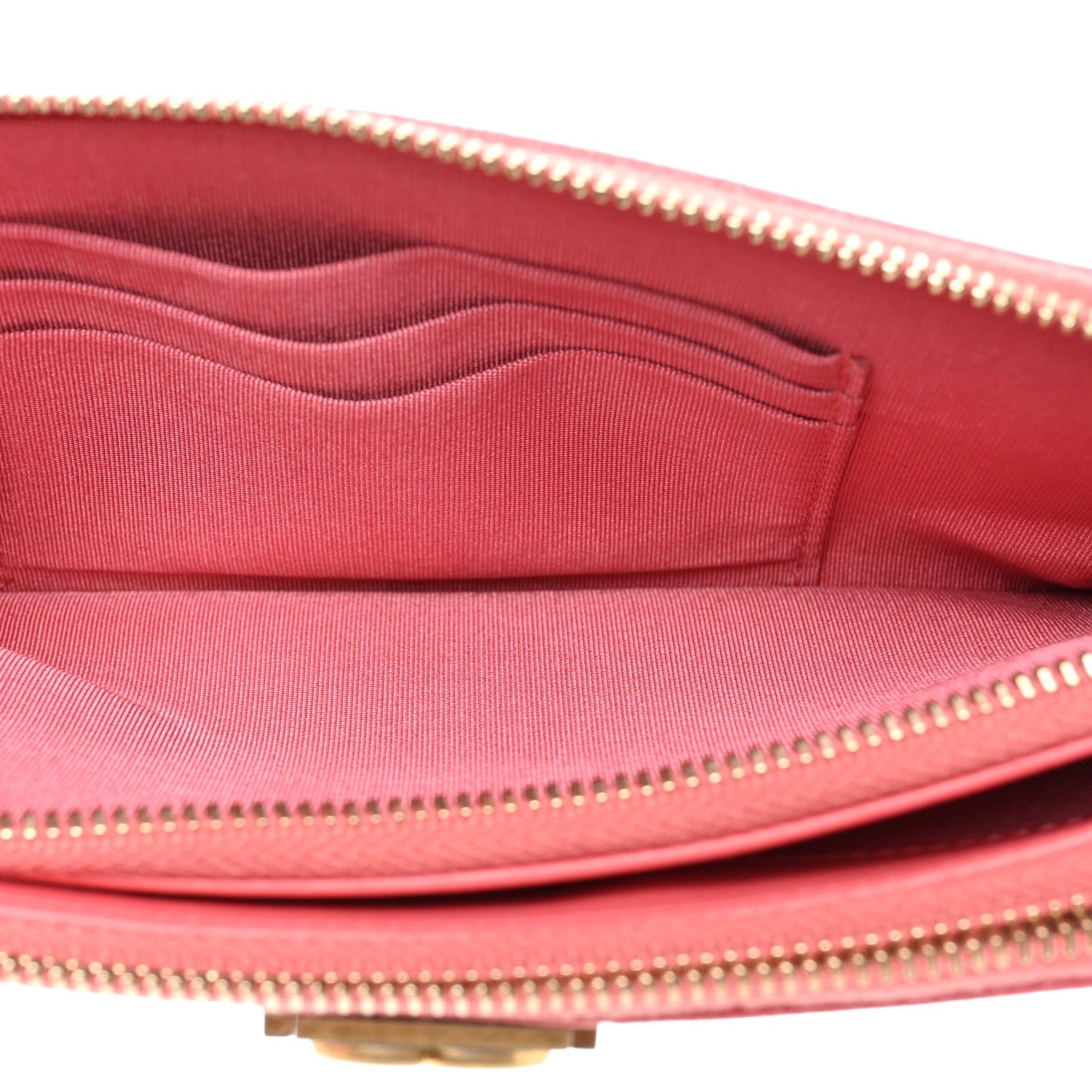 Chanel Caviar Quilted Small Boy Clutch With Chain Pink 5 of 14