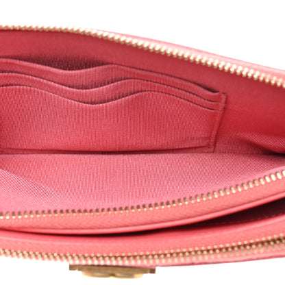 Chanel Caviar Quilted Small Boy Clutch With Chain Pink 5 of 14