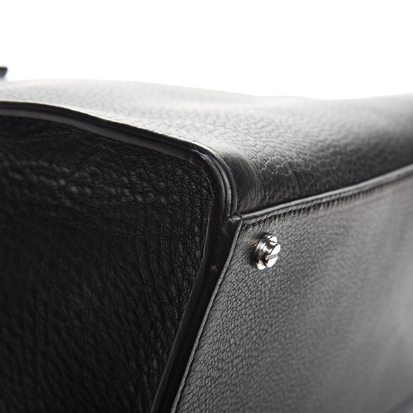 Calfskin Large Obsedia Satchel Black