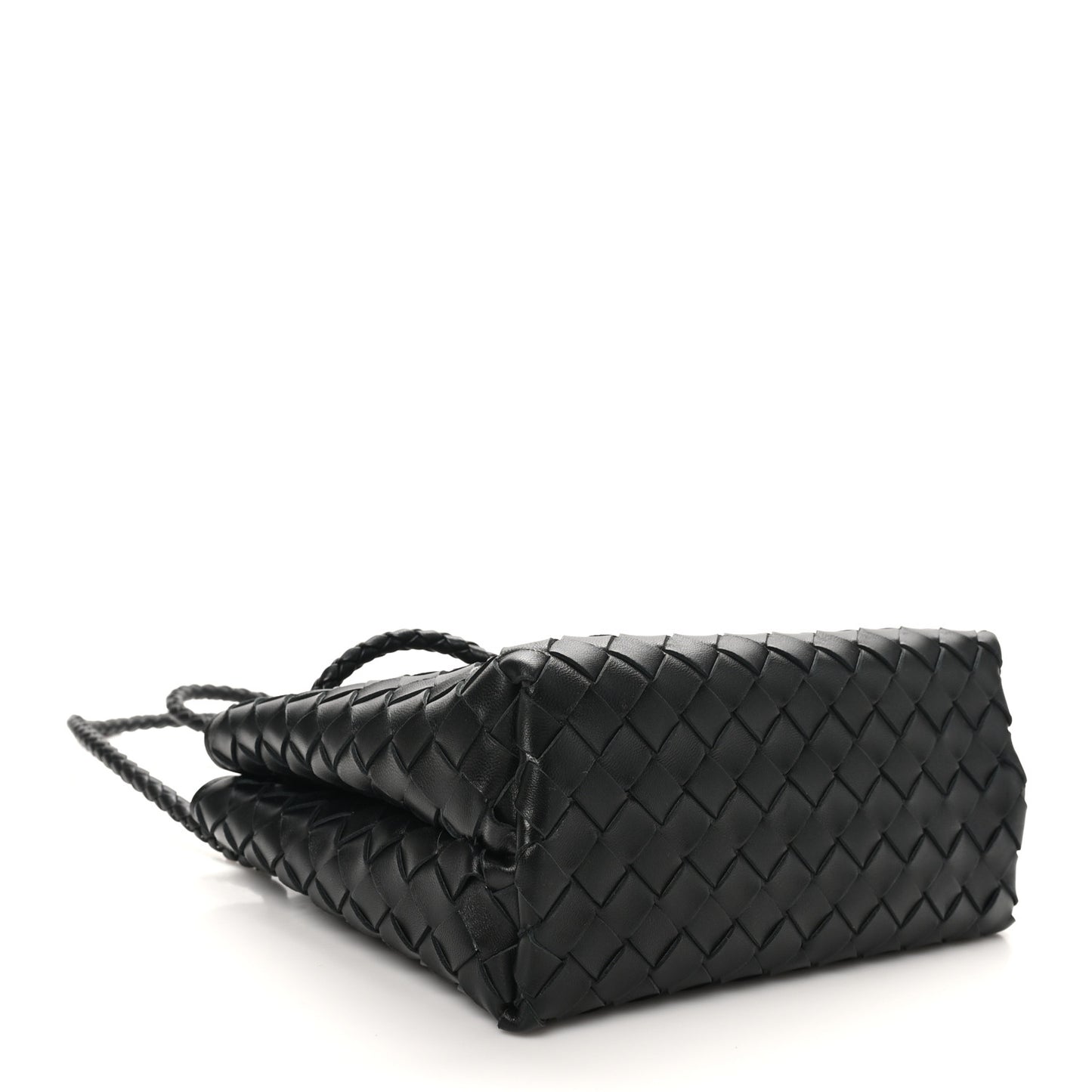 Nappa Intrecciato Small Andiamo Shoulder Bag Black