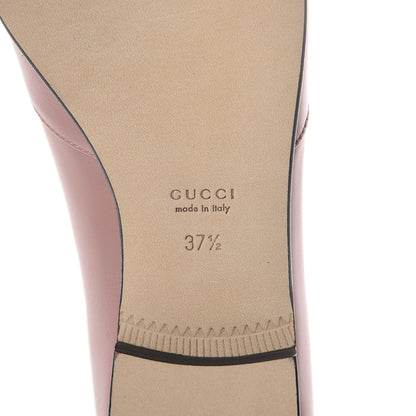 Gucci Calfskin Horsebit Flats 37.5 Soft Pink 7 of 7