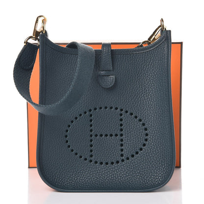 Hermes Taurillon Clemence Evelyne TPM Vert Cypres 9 of 9