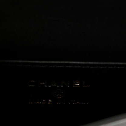 Chanel Patent Calfskin Quilted Chain Hoop Bag Black 6 of 10