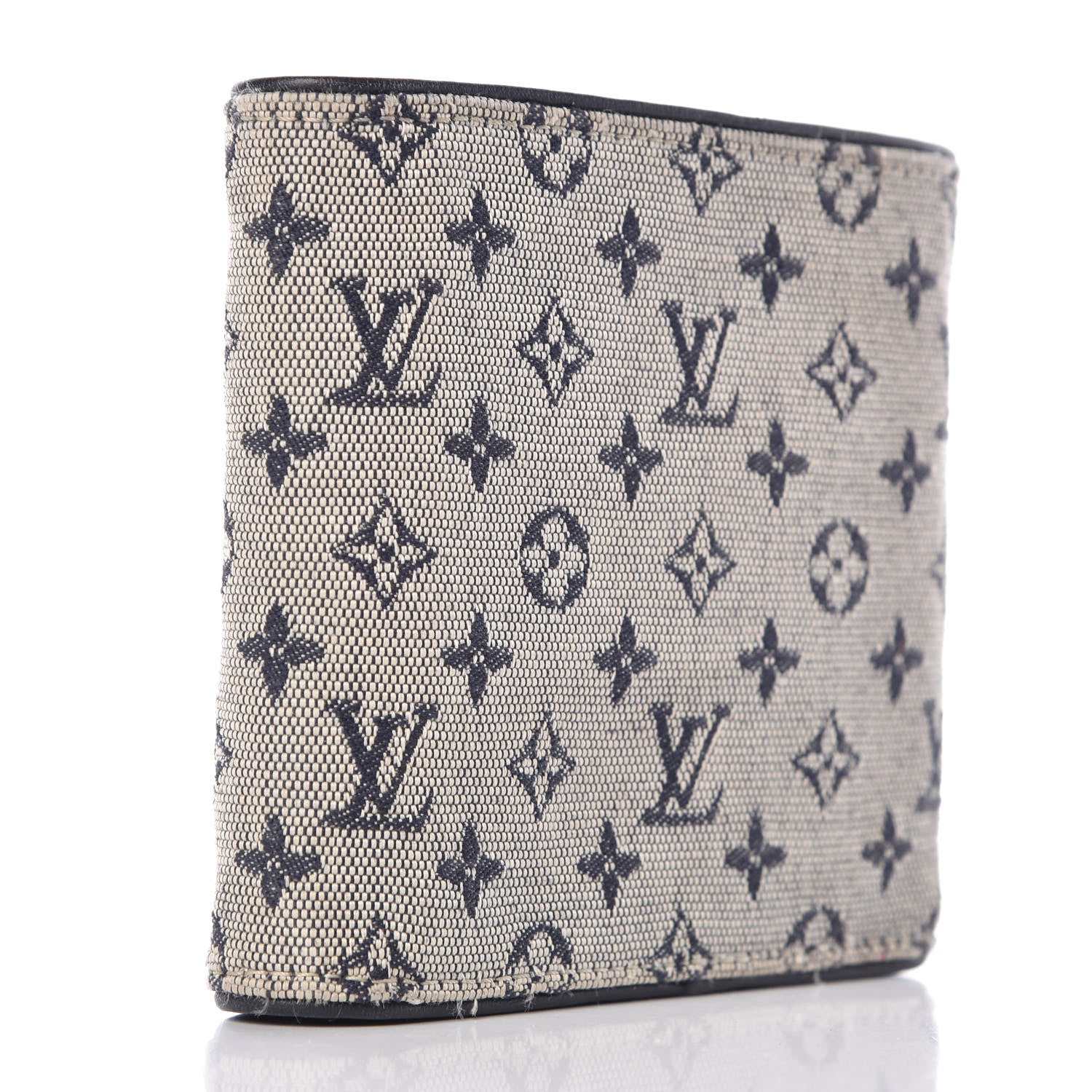 Louis Vuitton Mini Monogram Compact Wallet Blue 3 of 13