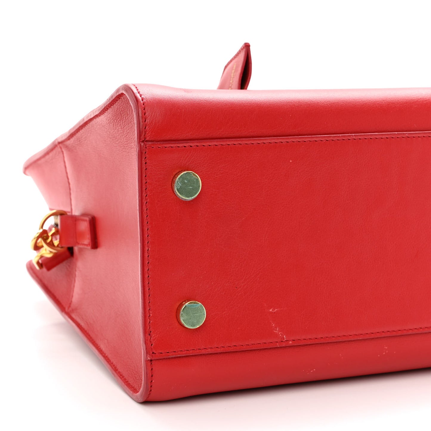 Calfskin Baby Monogram Cabas Red