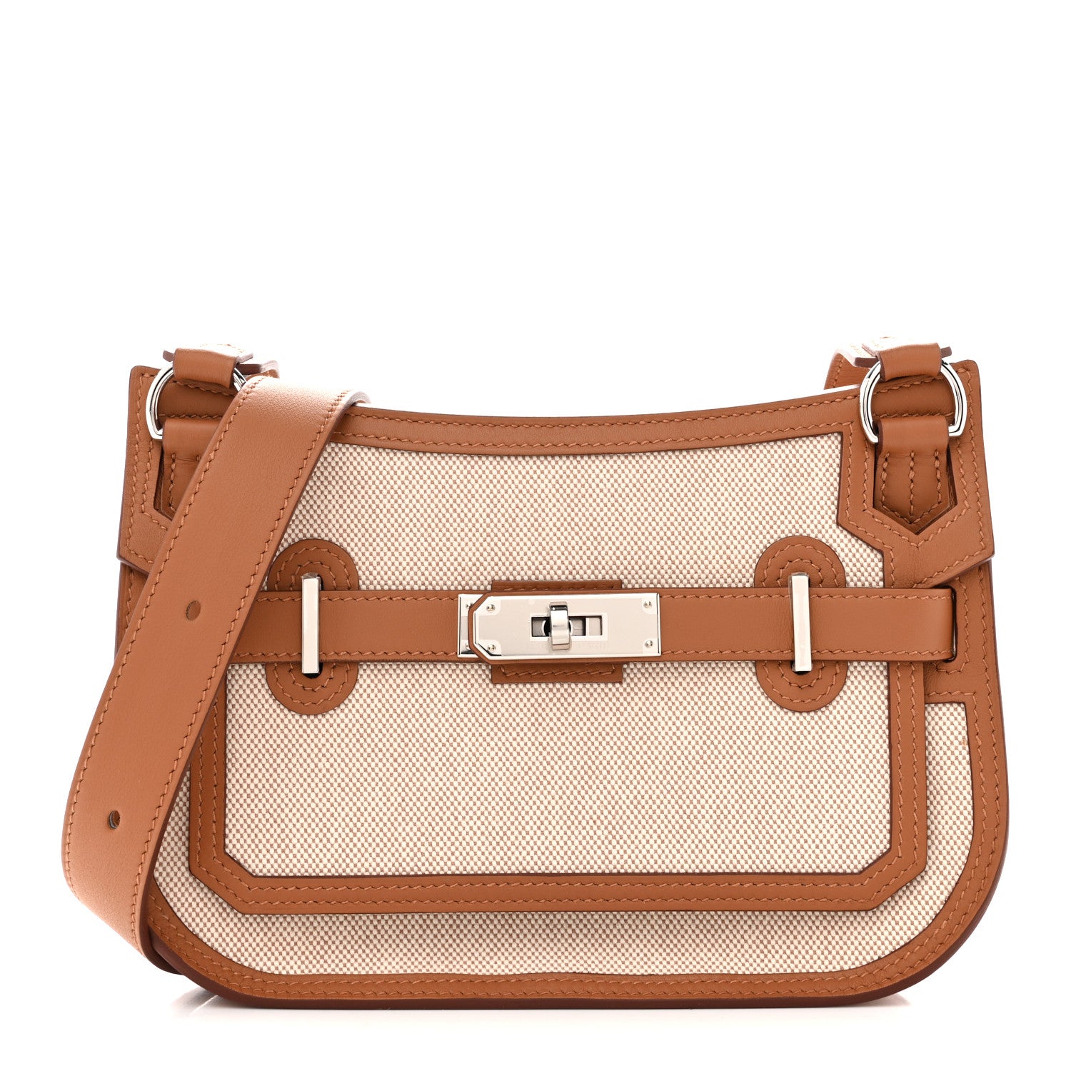 Hermes Toile Swift Mini Jypsiere Ecru Beige Gold 1 of 11