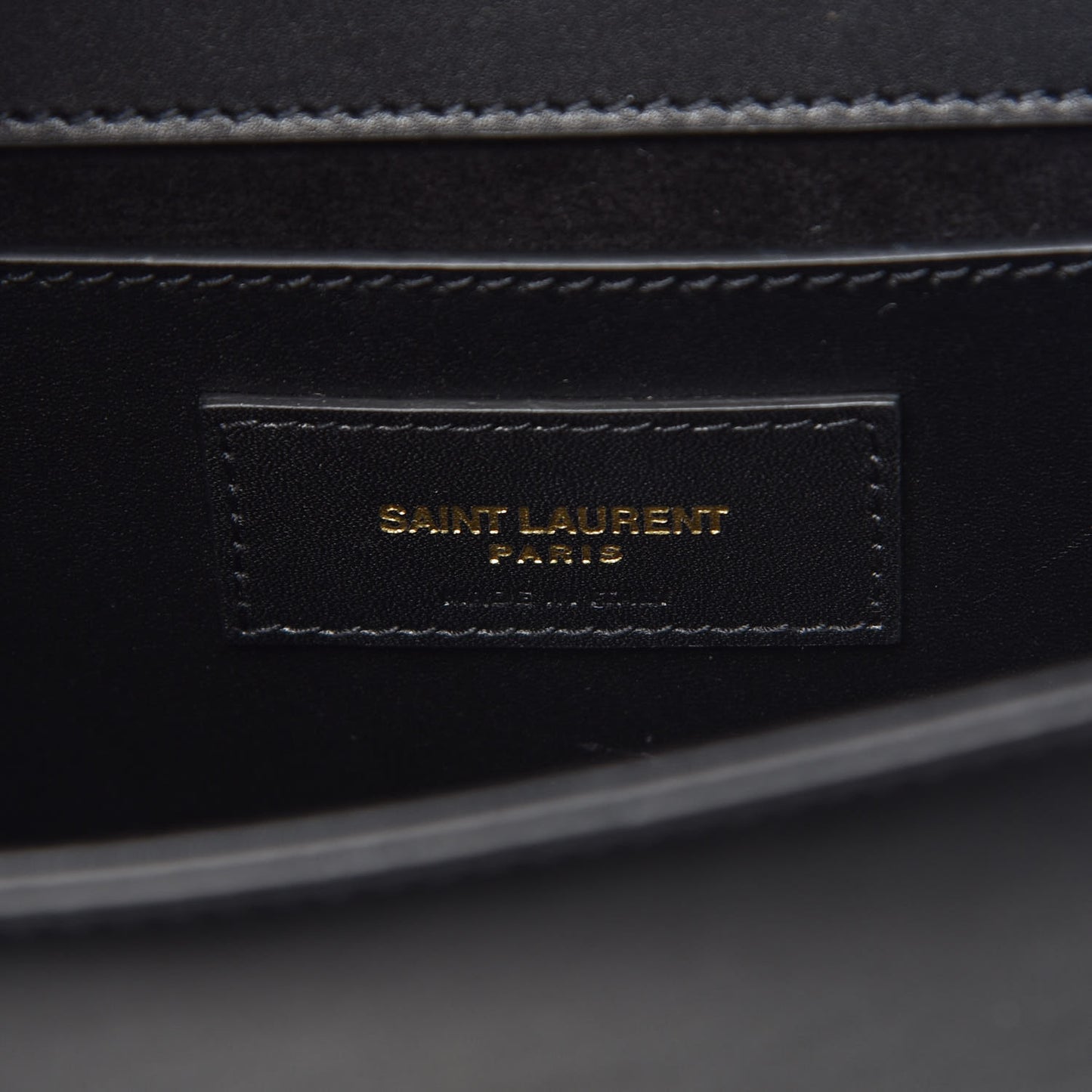 Smooth Calfskin Small Classic Monogram Kate Tassel Satchel Black
