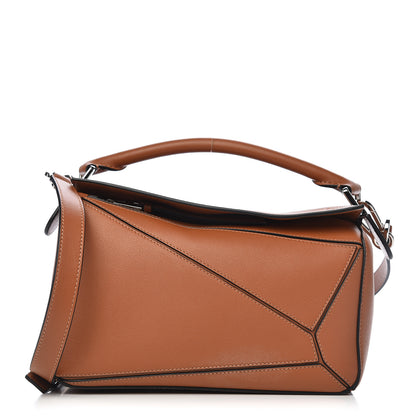 Loewe Calfskin Small Puzzle Bag Tan 1 of 10