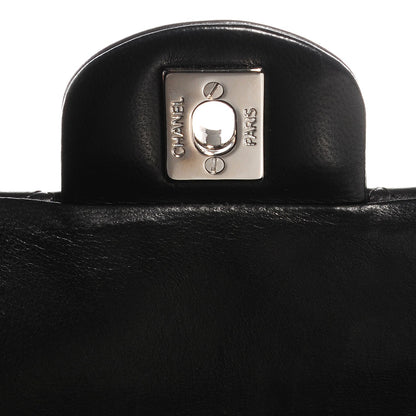Chanel Lambskin Quilted East West Flap Black 5 of 8