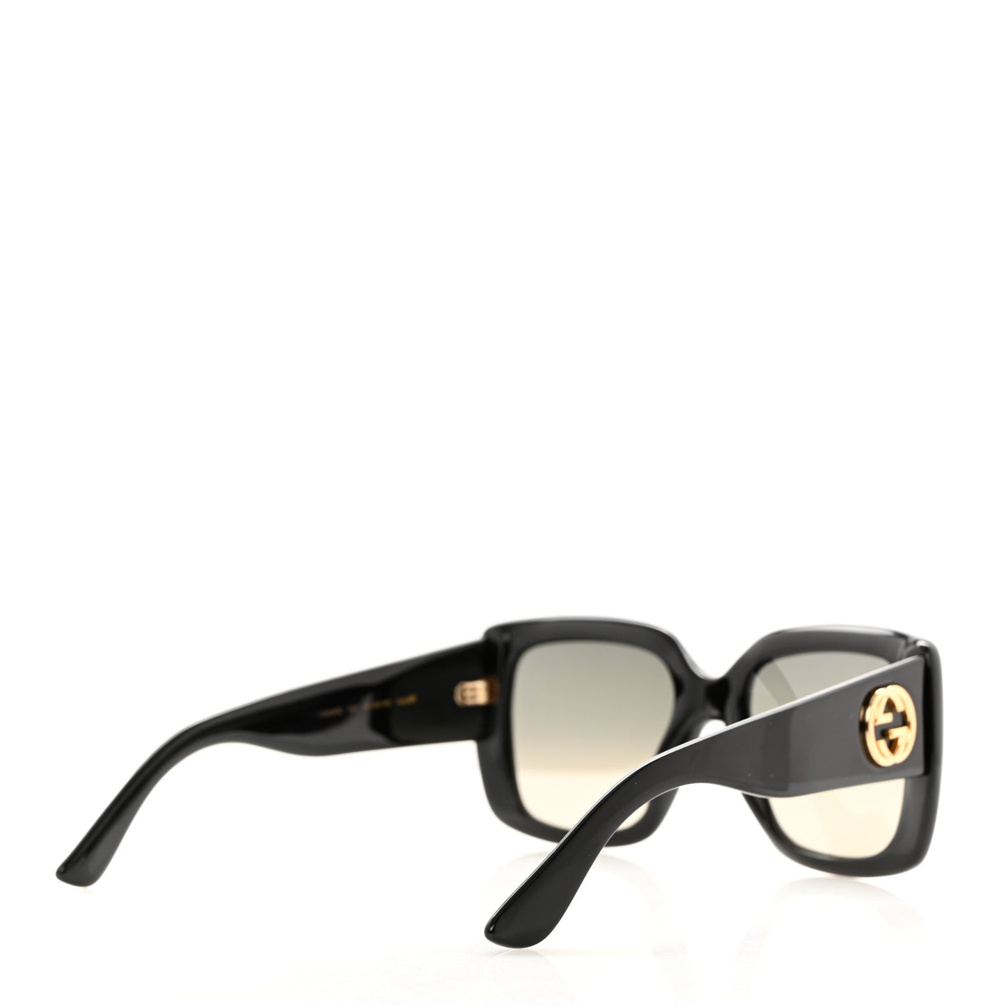 Acetate Square Frame Sunglasses GG0141S Black