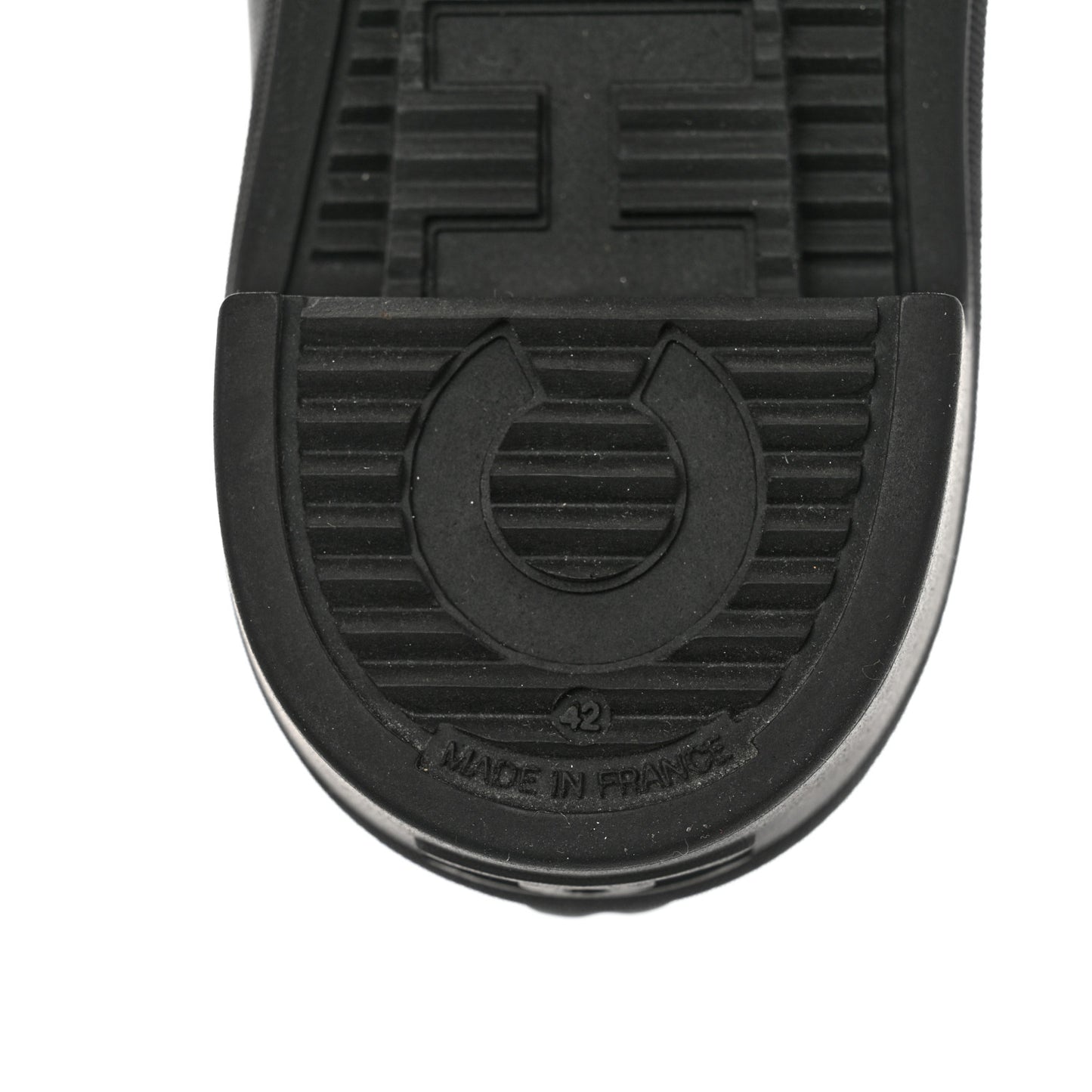 Rubber Logo Rain Boots 42 Black White