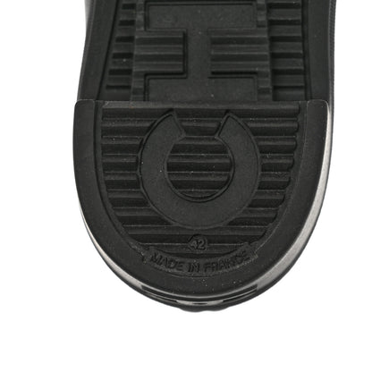 Chanel Rubber Logo Rain Boots 42 Black White 7 of 7