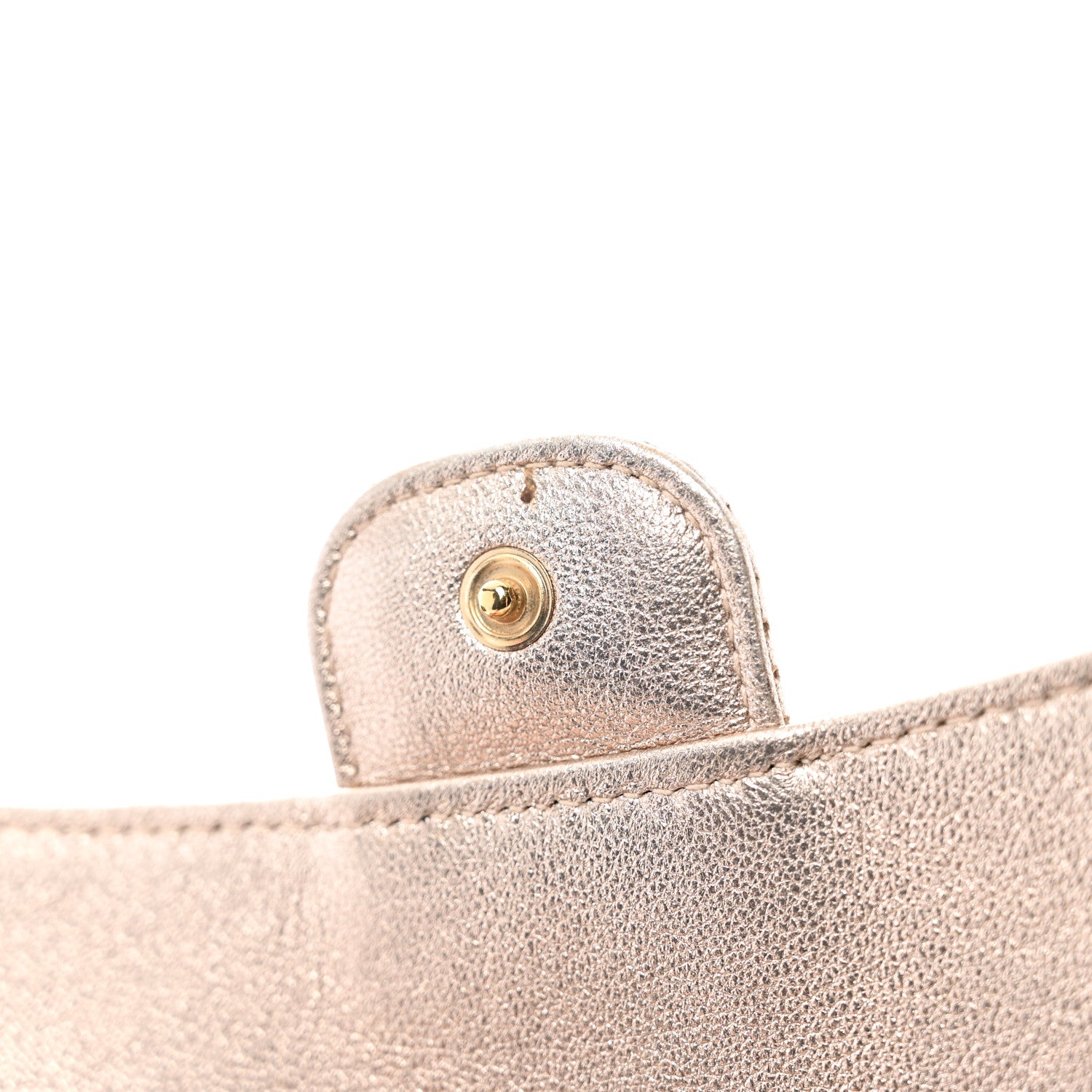 Chanel Metallic Perforated Lambskin Quilted Large Flap Wallet  Light Pink 11 of 12