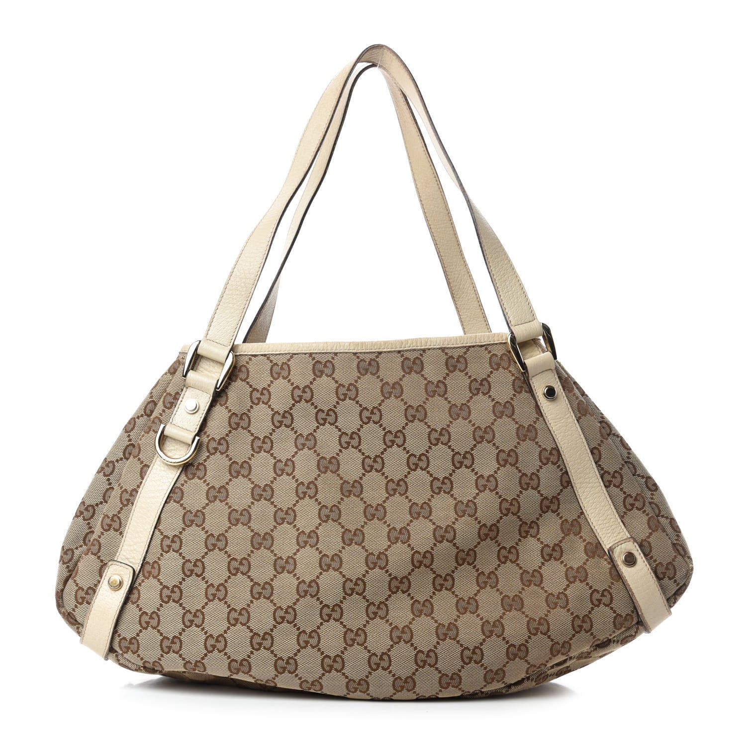 Gucci Monogram Medium Abbey Shoulder Bag Off White 1 of 10