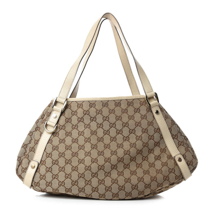 Gucci Monogram Medium Abbey Shoulder Bag Off White 1 of 10
