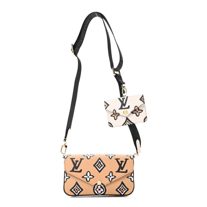 Louis Vuitton Monogram Wild At Heart Felicie Strap & Go Arizona Creme 1 of 4