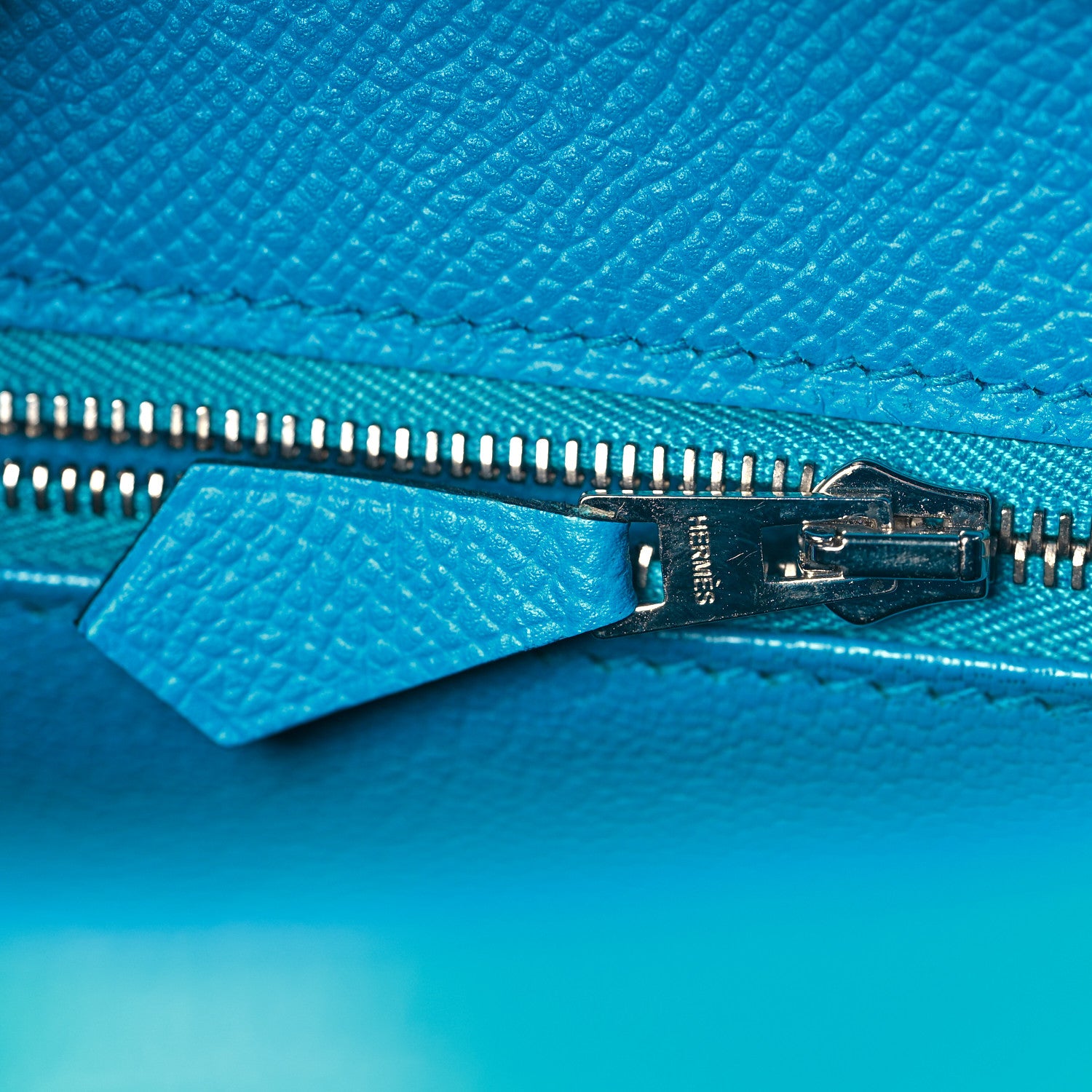 Hermes Epsom Kelly Sellier 32 Bleu Frida 20 of 36