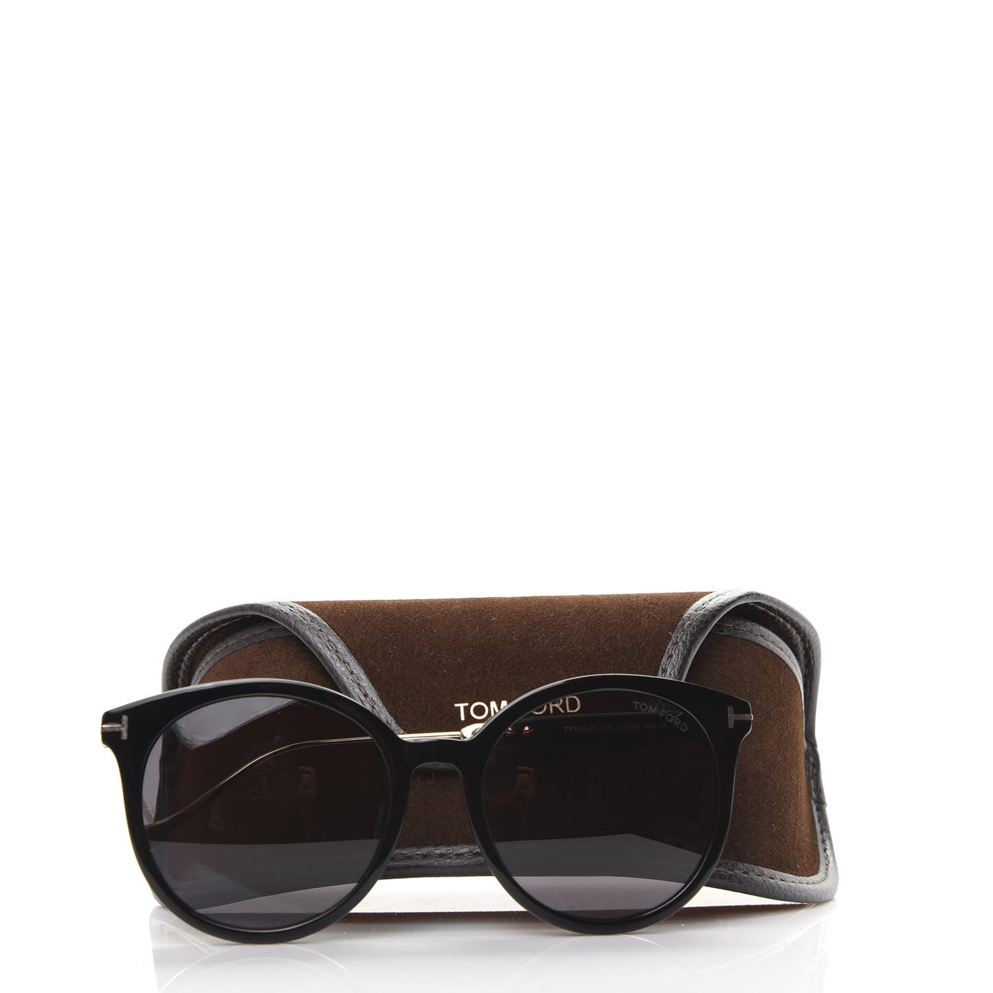 Round TF642-K Sunglasses Black