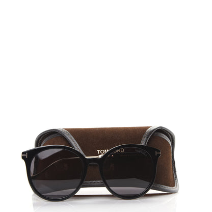 Tom Ford Round TF642-K Sunglasses Black 8 of 8