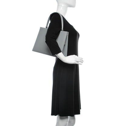 Celine Patina Box Calfskin Medium Clasp Bag Grey 2 of 10