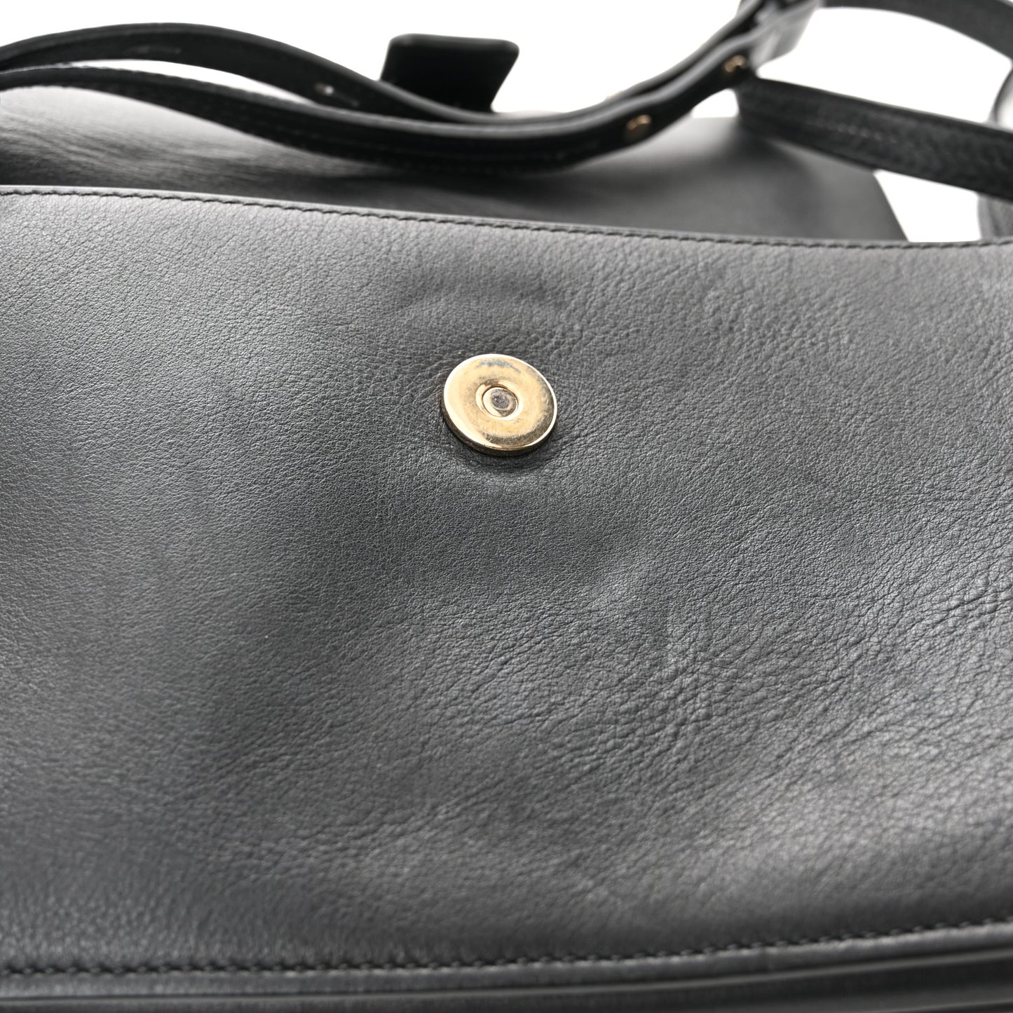 Suede Calfskin Small Faye Shoulder Bag Black