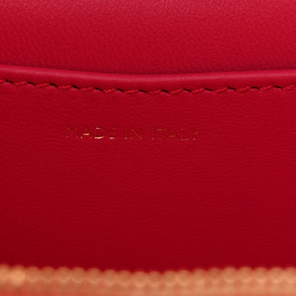 Bulgari Calfskin Rattan Serpenti Forever Top Handle Vanity Orange 7 of 13