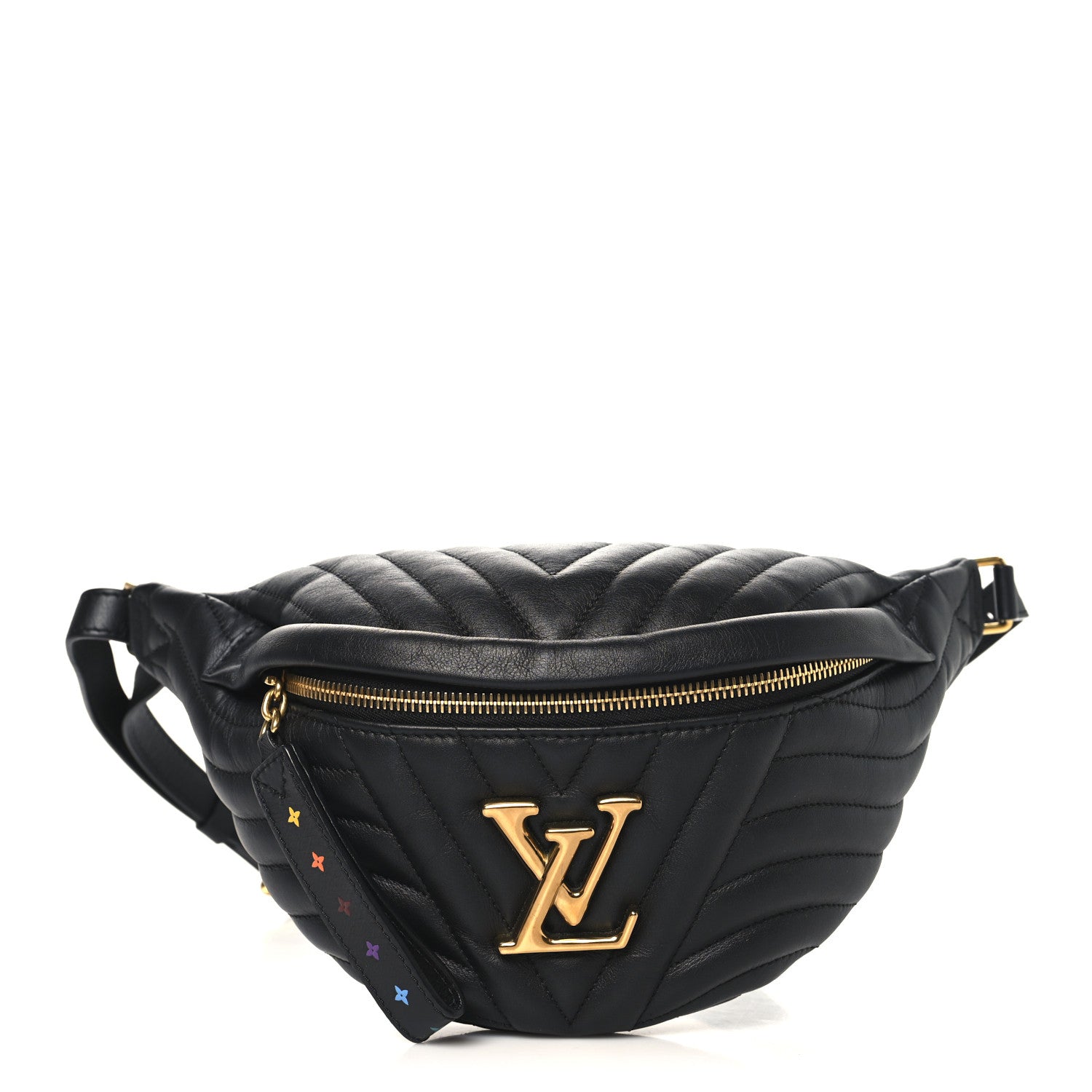 Louis Vuitton Calfskin Quilted New Wave Bumbag Black 1 of 9
