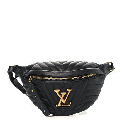 Louis Vuitton Calfskin Quilted New Wave Bumbag Black 1 of 9