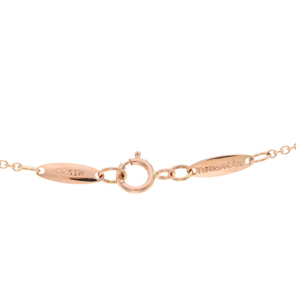 Tiffany 18K Rose Gold Diamond .03ct Elsa Peretti Diamonds by the Yard Pendant Necklace 4 of 4