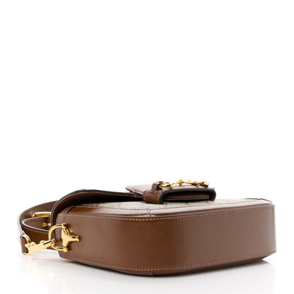 Gucci GG Supreme Monogram Web Mini Horsebit 1955 Shoulder Bag Beige Brown Sugar 4 of 13