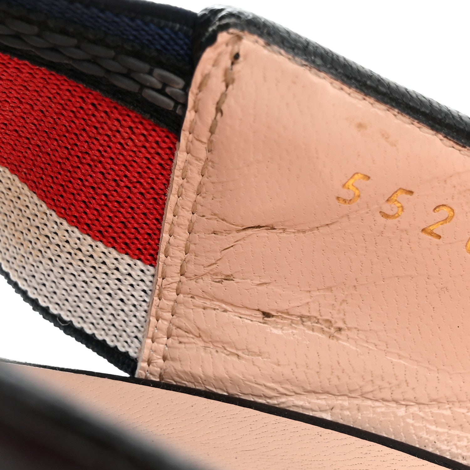 Gucci Malaga Kid Web Bee Star Embroidered Sylvie High Heel Slingback Pumps 39 Black 11 of 12