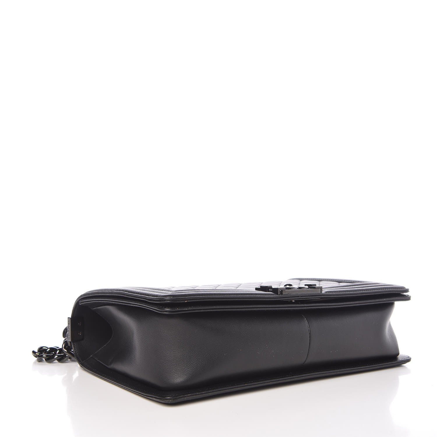 Chanel Calfskin Quilted New Medium Boy Flap So Black 12 of 16
